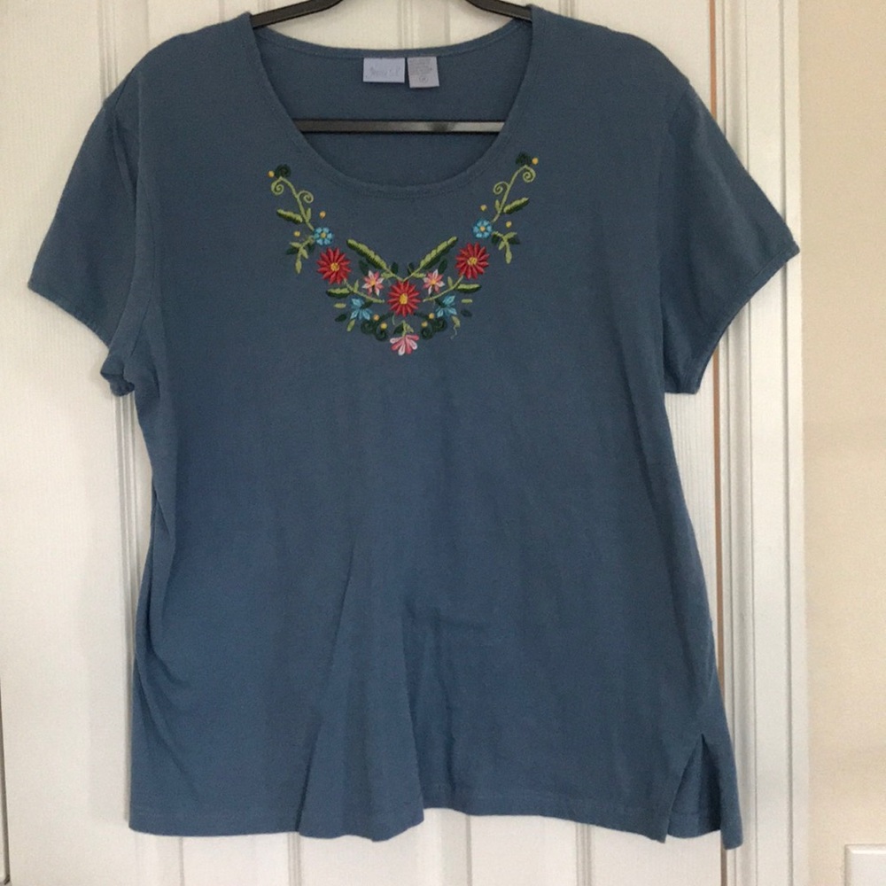 Embroidered top